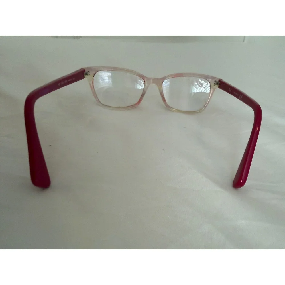 Ray-Ban RB1591 3806 Pink Clear Square Eyeglasses Frame Kids 46-16-125